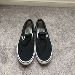 Vans Black Slip-On Sneakers